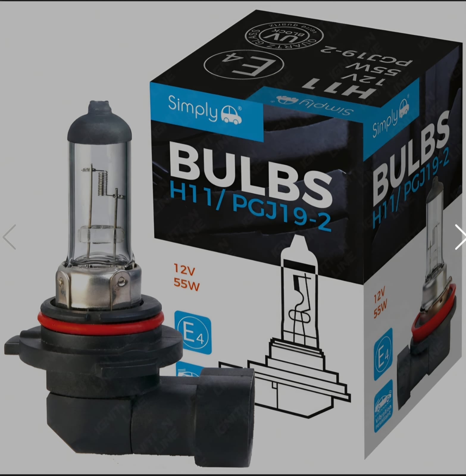 Simply H11 12V Halogen Headlight bulb
