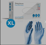 Simply Sanitize 1000 Pack XLarge Blue Nitrile Gloves